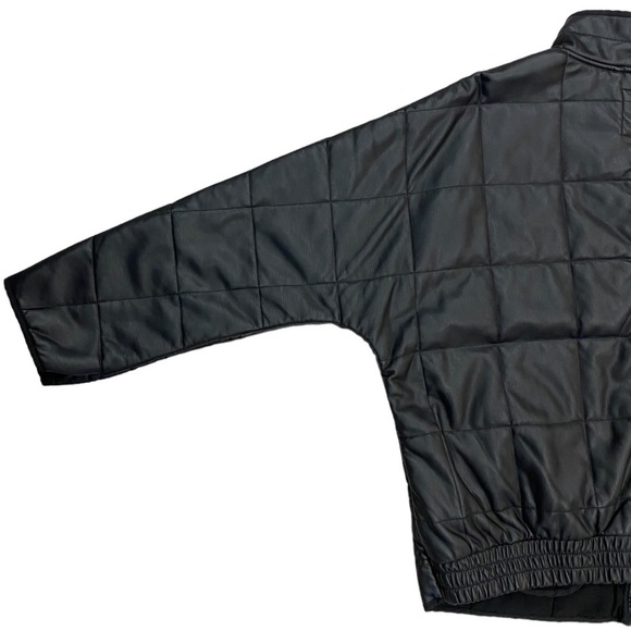 Free People Dolman Quilted Vegan Jacket in Black Size Large - Picture 9 of 12